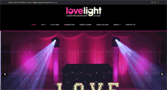 Desktop Screenshot of lovelightentertainment.co.uk